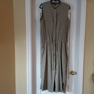 Vince linen sleeveless dress, L